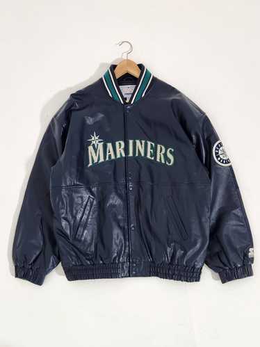 NTWRK - Vintage 1980s STARTER Seattle M's Mariners Satin Jacket Sz. XL