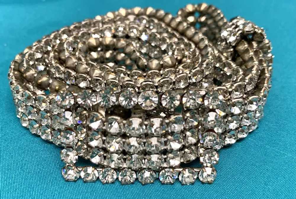 Vintage Crystal Rhinestone Belt - Three (3) Rolls… - image 2