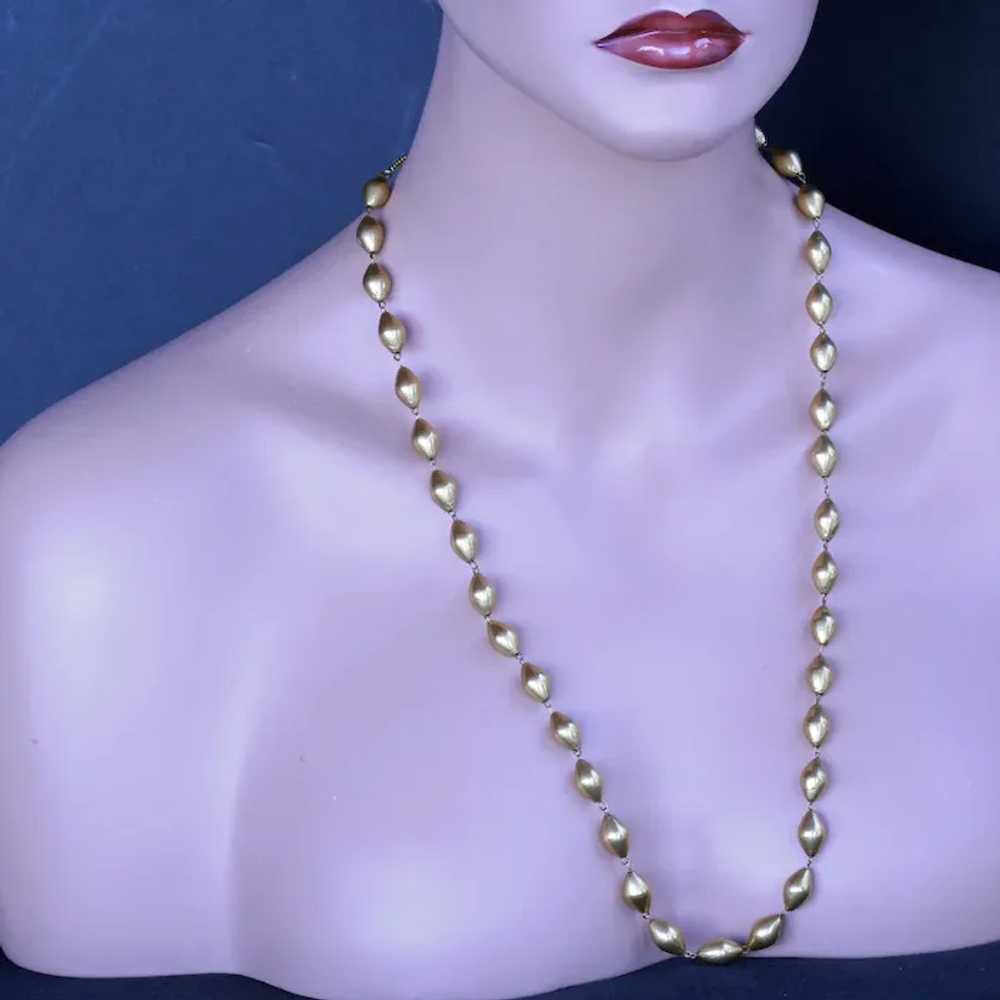 Vintage 22k gold necklace gold chain India early … - image 6