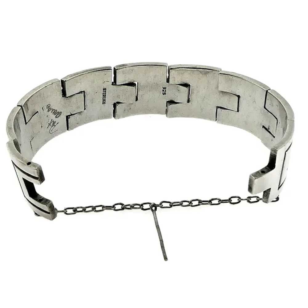 Heavy Pat Areias Modernist Sterling Silver Bracel… - image 11