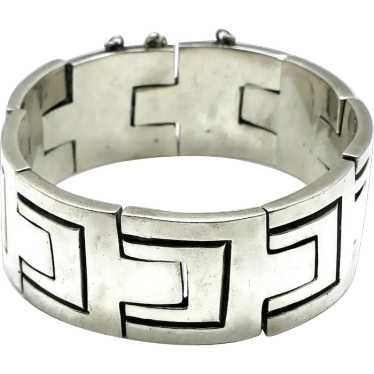 Heavy Pat Areias Modernist Sterling Silver Bracel… - image 1