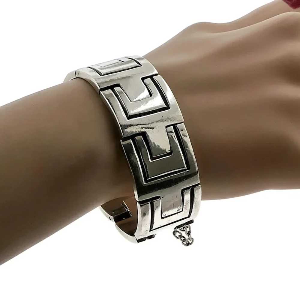 Heavy Pat Areias Modernist Sterling Silver Bracel… - image 2