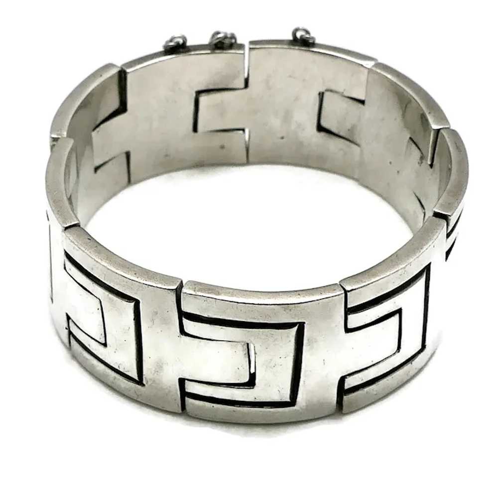 Heavy Pat Areias Modernist Sterling Silver Bracel… - image 6