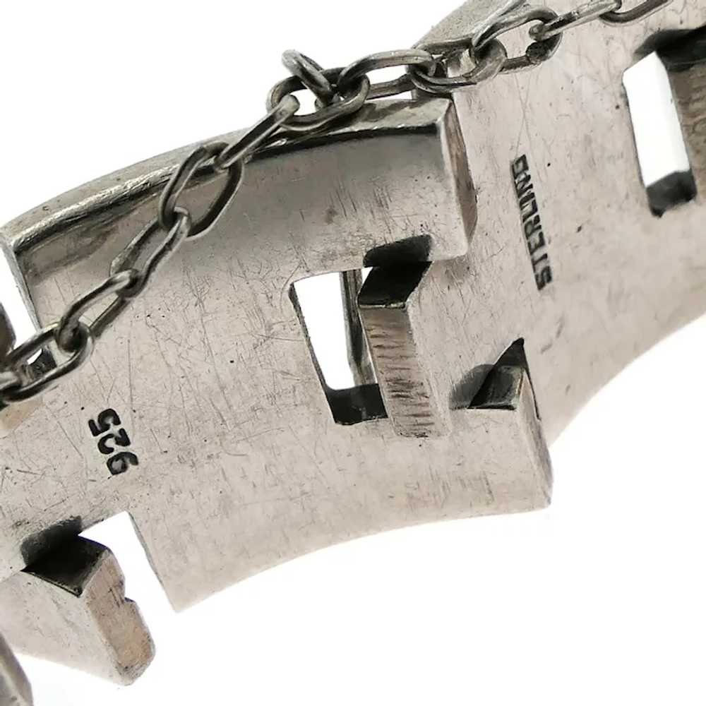 Heavy Pat Areias Modernist Sterling Silver Bracel… - image 9