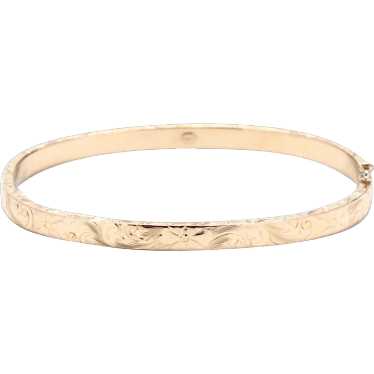 Room101 Gold tone Three Row Pointed Square Hinged Bangle Stick
