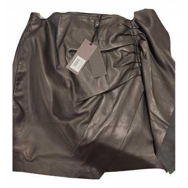 Lamarque Leather mid-length skirt - image 1