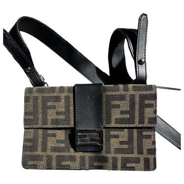 Fendi F is Fendi Black Brown Embossed Leather Flat Pouch 8N0151 – Queen Bee  of Beverly Hills