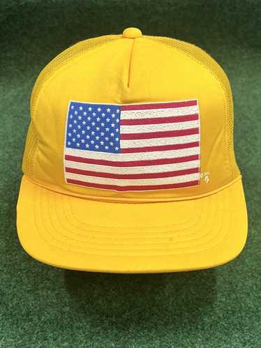 AFCO American Fishing Tackle Hat Flag Trucker Snapback Baseball Cap Vintage  VGC