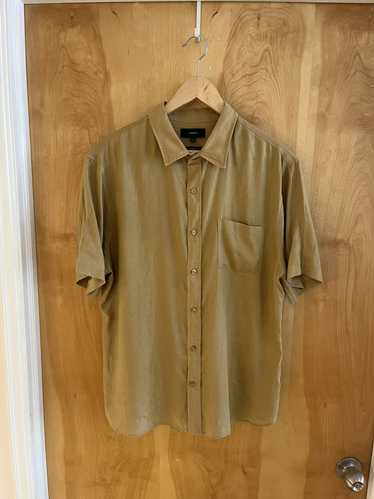 Vince Vince Medium Linen Short Sleeve Button Down