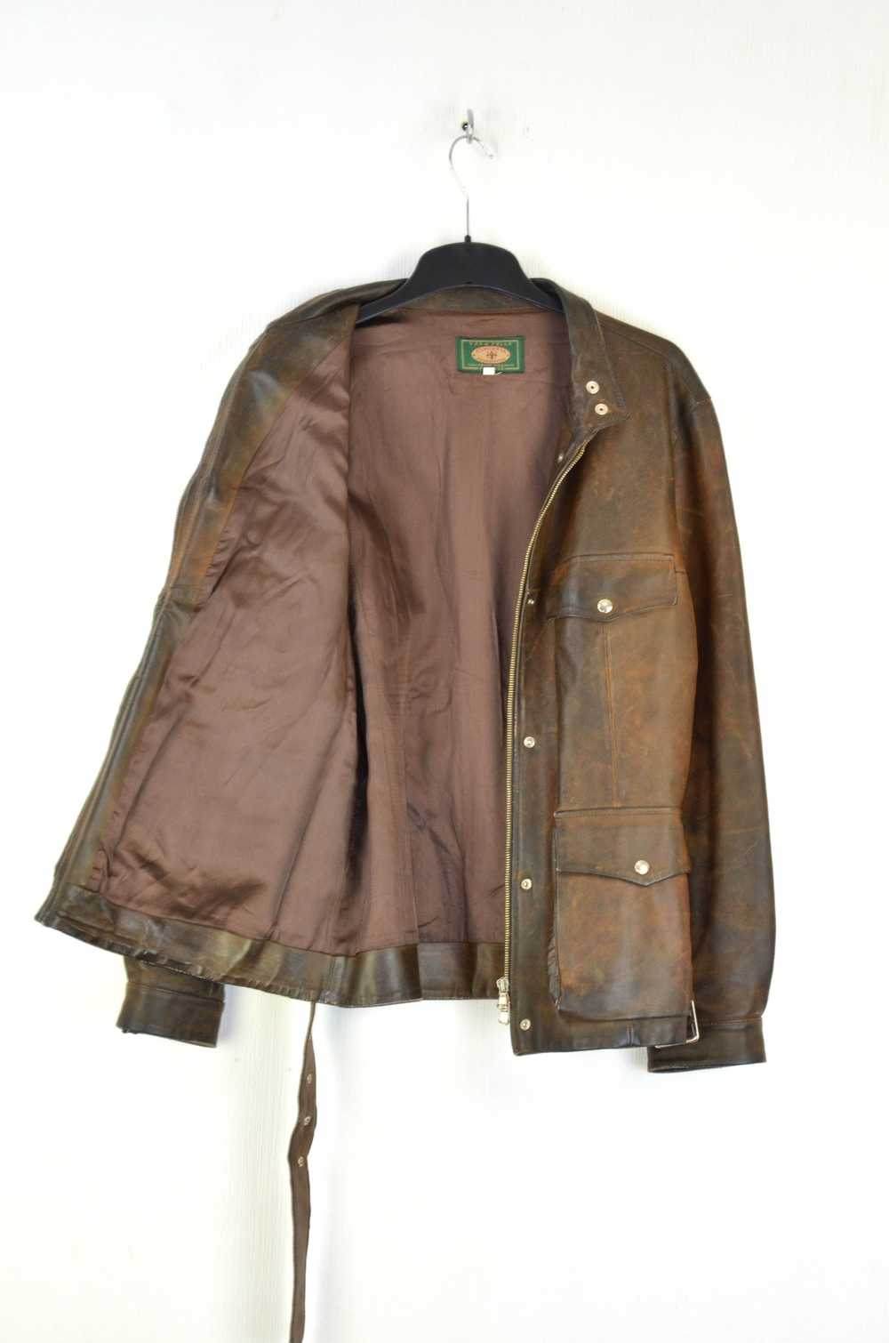 Italian Designers × Leather Jacket × Vintage Cuoi… - image 4