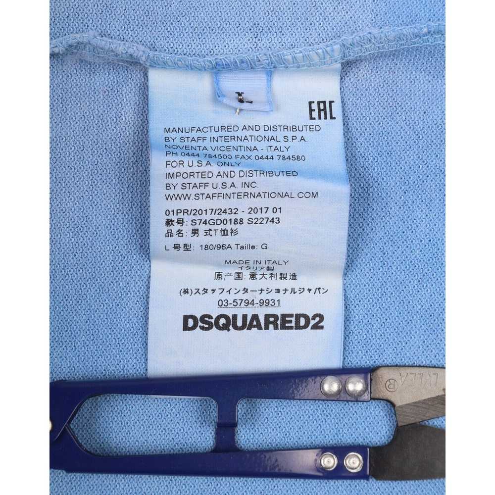 Dsquared2 Faded Blue Pique Cotton Logo Polo Shirt… - image 9