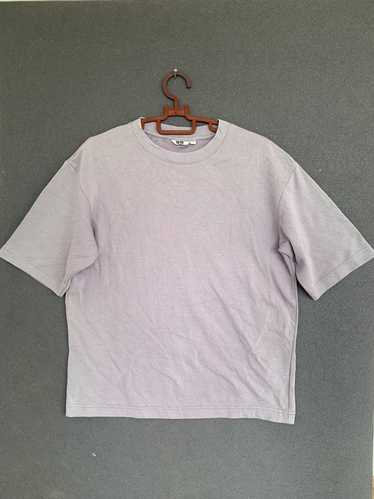 UNIQLO AIRism Cotton Unisex Oversized Crew Neck T-Shirt, Light Gray, XS 