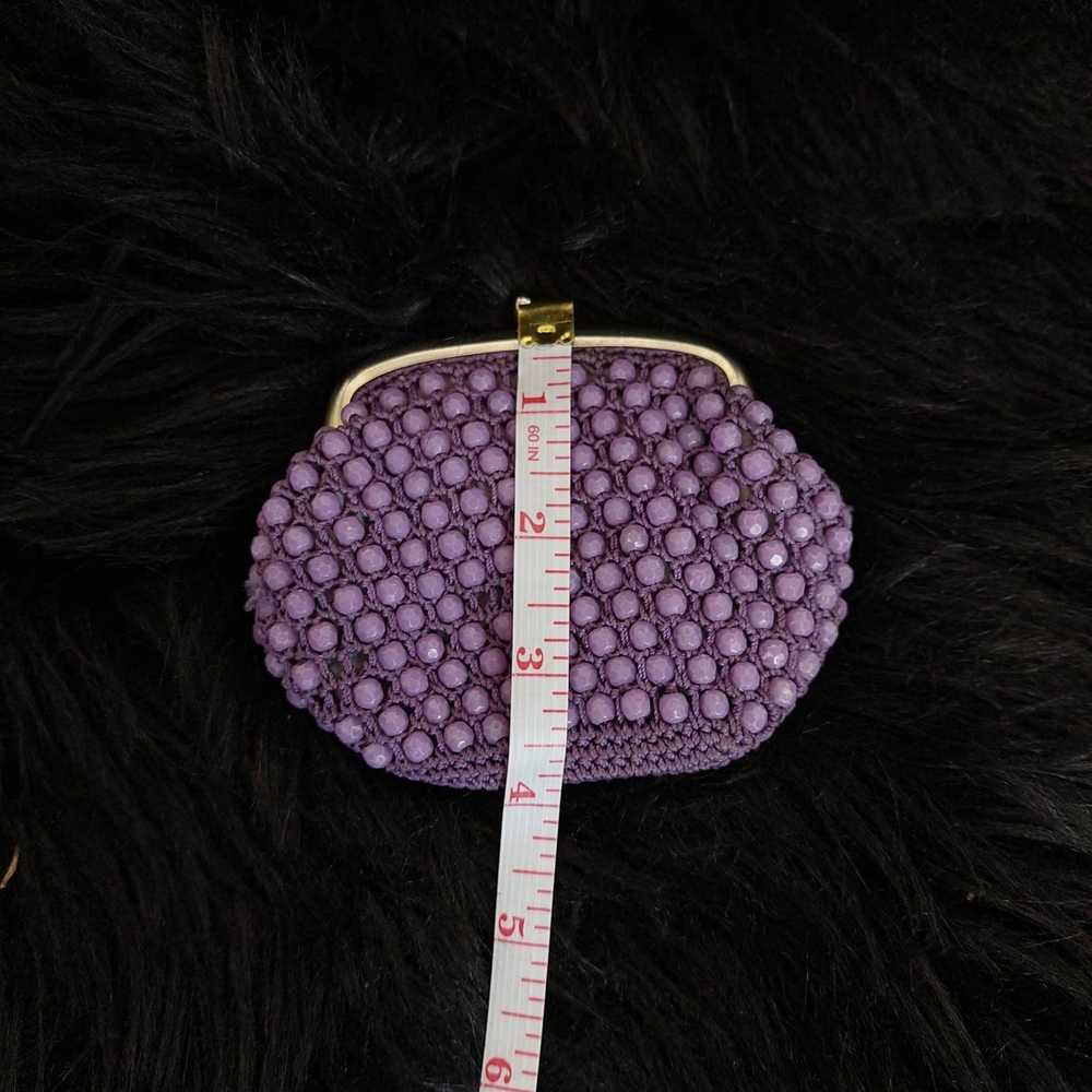 Vintage Vintage 50s/60s Purple Beaded Kissing Cla… - image 8