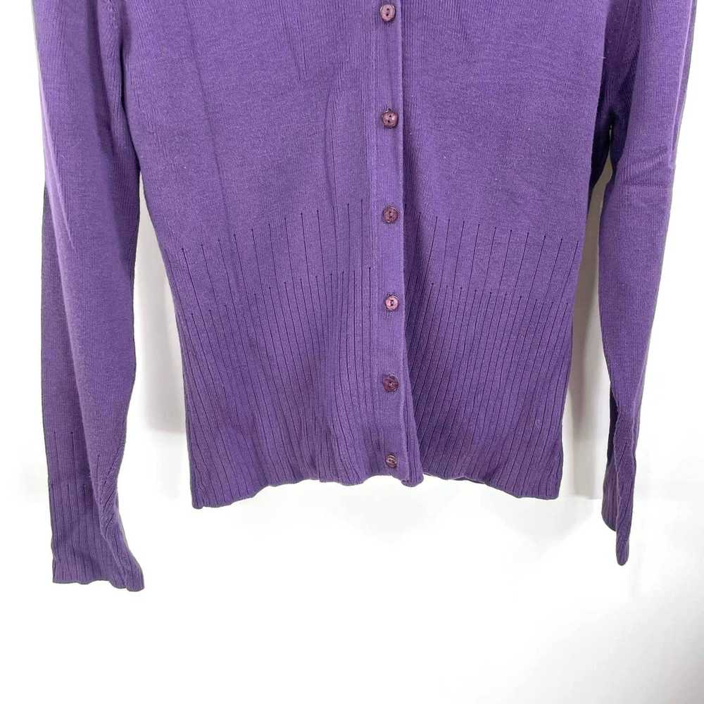 Vintage 90s SHU SHU Vintage Purple Cardigan Top S… - image 8