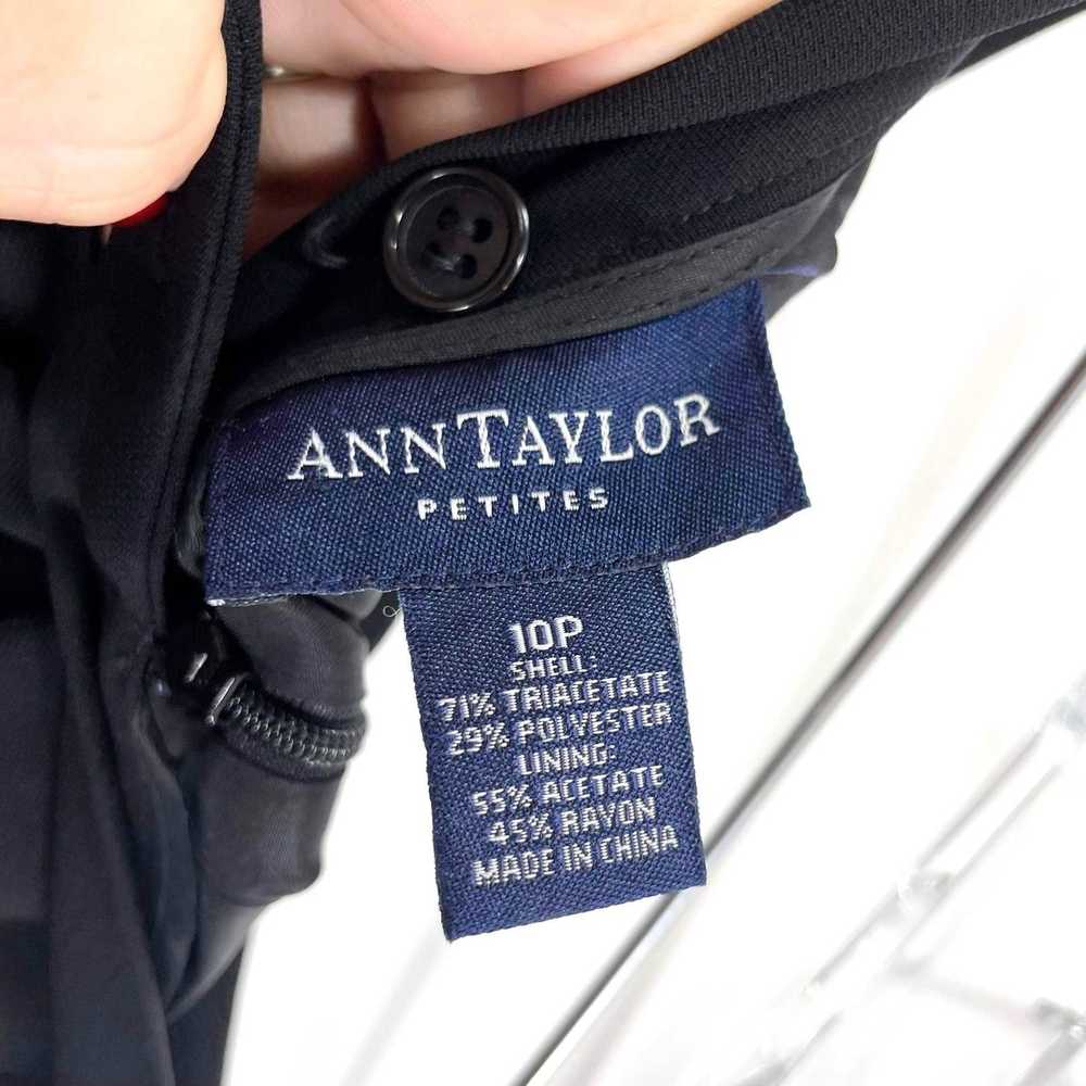Ann Taylor 00s ANN TAYLOR Vintage Black Knee Leng… - image 3