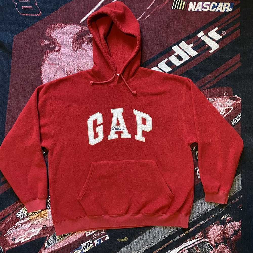 Gap × Vintage Vtg gap athletic red hoodie - image 1