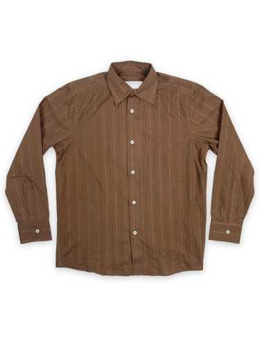 And Austin And Austin Brown Cotton Long Sleeve Str