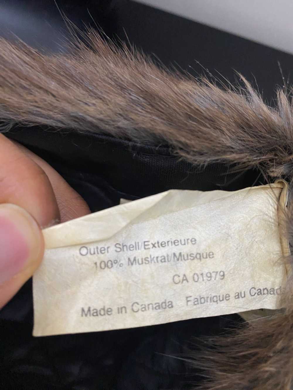 Vintage Unisex 100% Genuine Muskrat Fur Hat - image 5