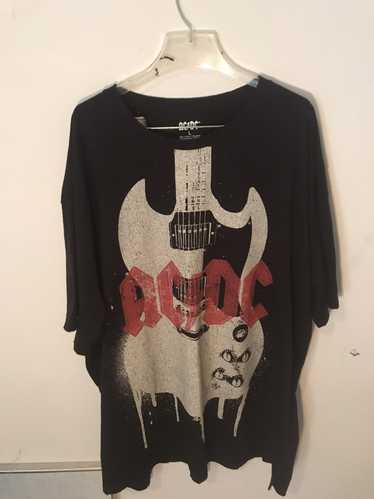 Band Tees × Rock T Shirt × Vintage AC/DC Guitar di