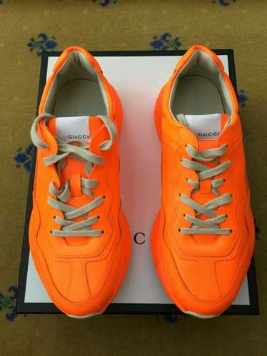 Gucci Gucci Trainer Sneakers Rhyton Shoes Orange L