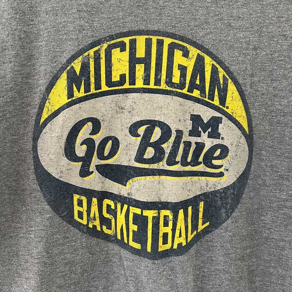 Vintage NCAA Michigan Wolverines Basketball Go Bl… - image 4