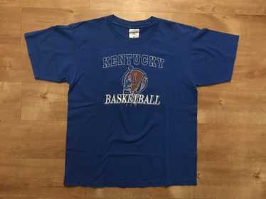 Vintage 1990s store Kentucky Wildcats Embroidered Patch Sport Attack Blue XL Tee Shirt