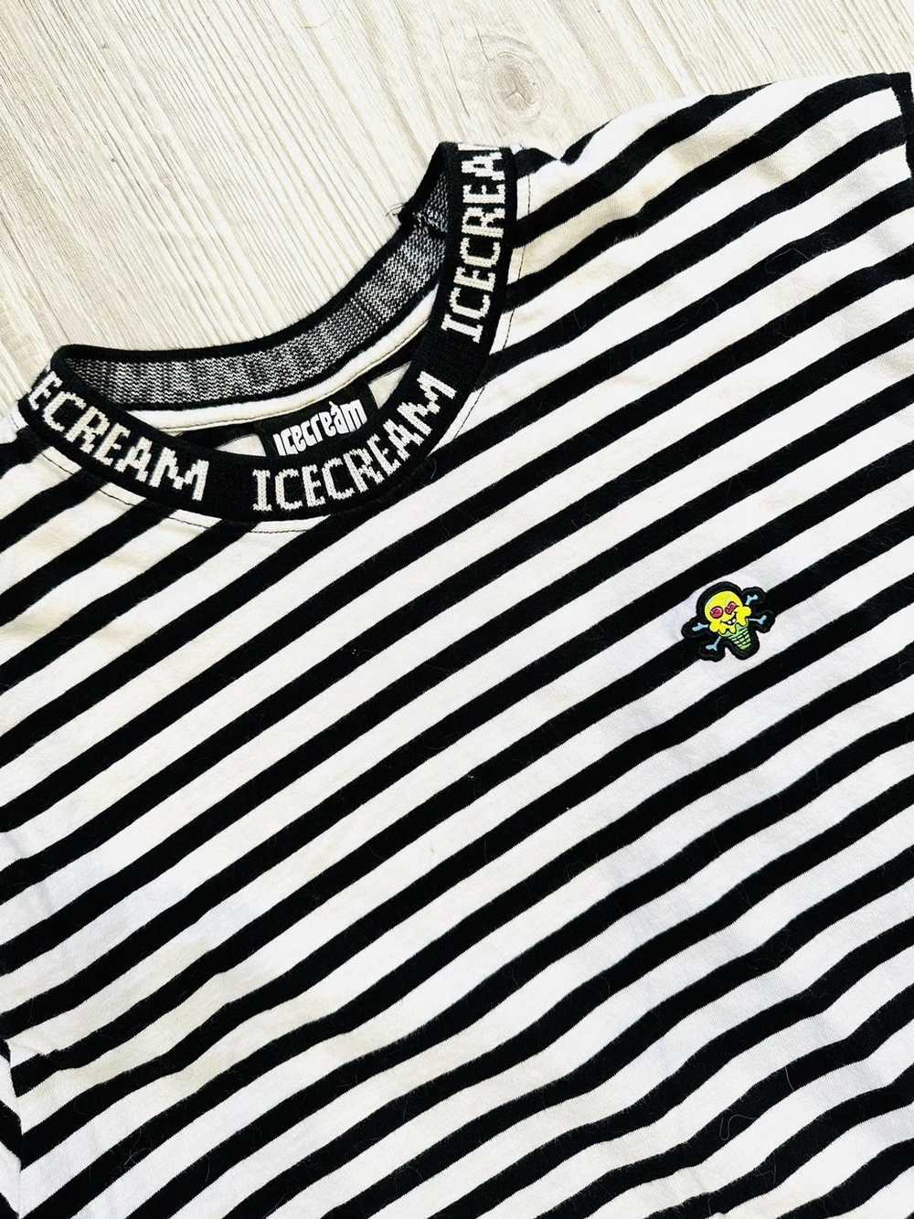 Icecream Icecream striped blk/white tee - image 2