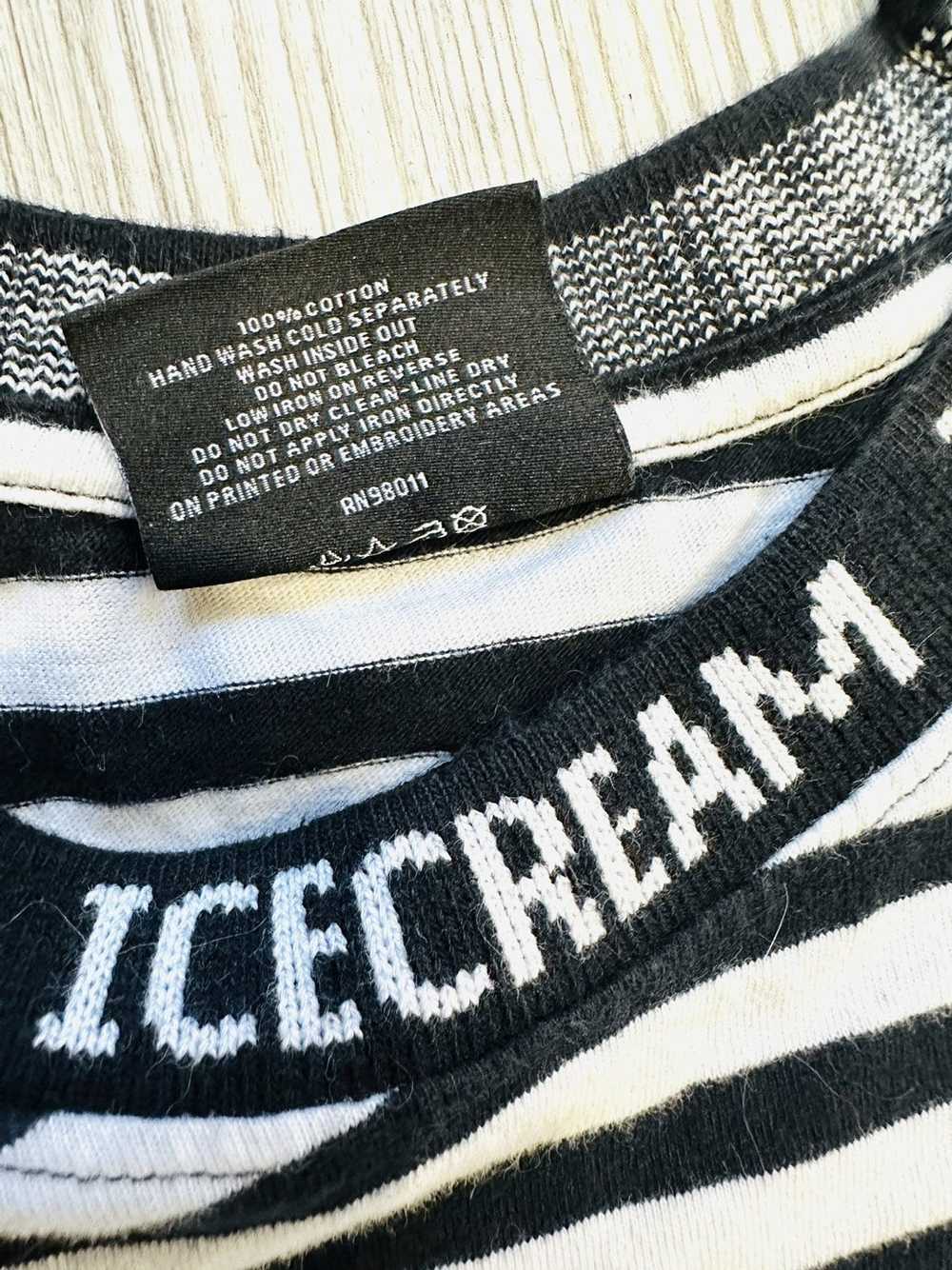 Icecream Icecream striped blk/white tee - image 7
