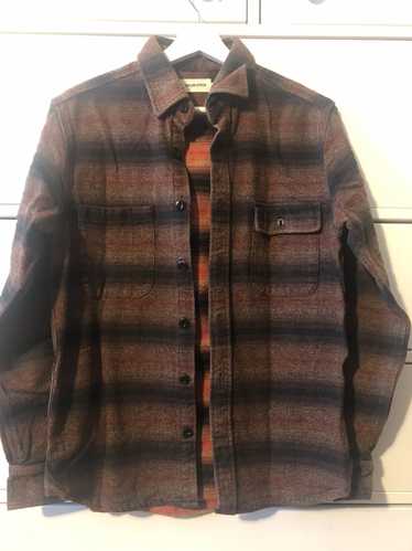 Taylor Stitch Brown Striped Shirt 38