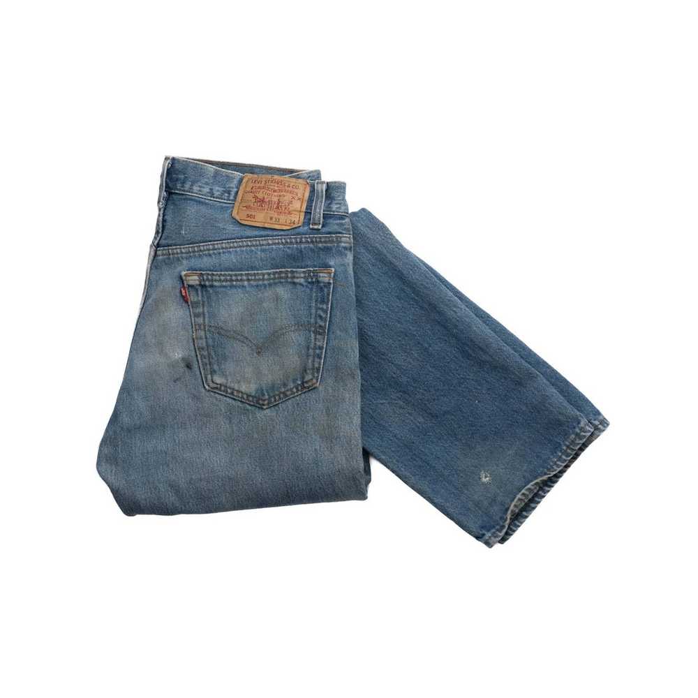 Vintage 80's Levi's 501 Denim - 33" x 33" - image 4