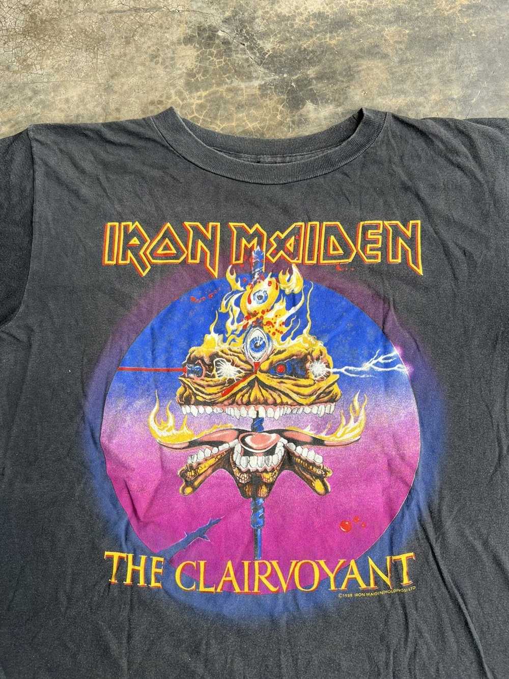 Band Tees × Iron Maiden × Vintage (M) 1986 Vintag… - image 5