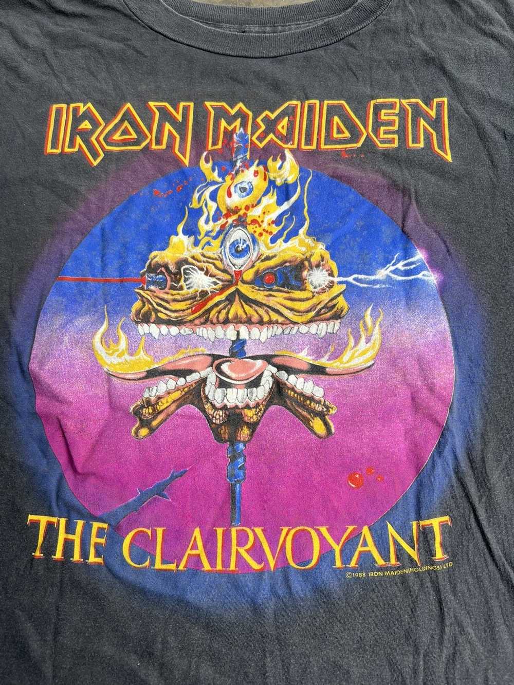 Band Tees × Iron Maiden × Vintage (M) 1986 Vintag… - image 9