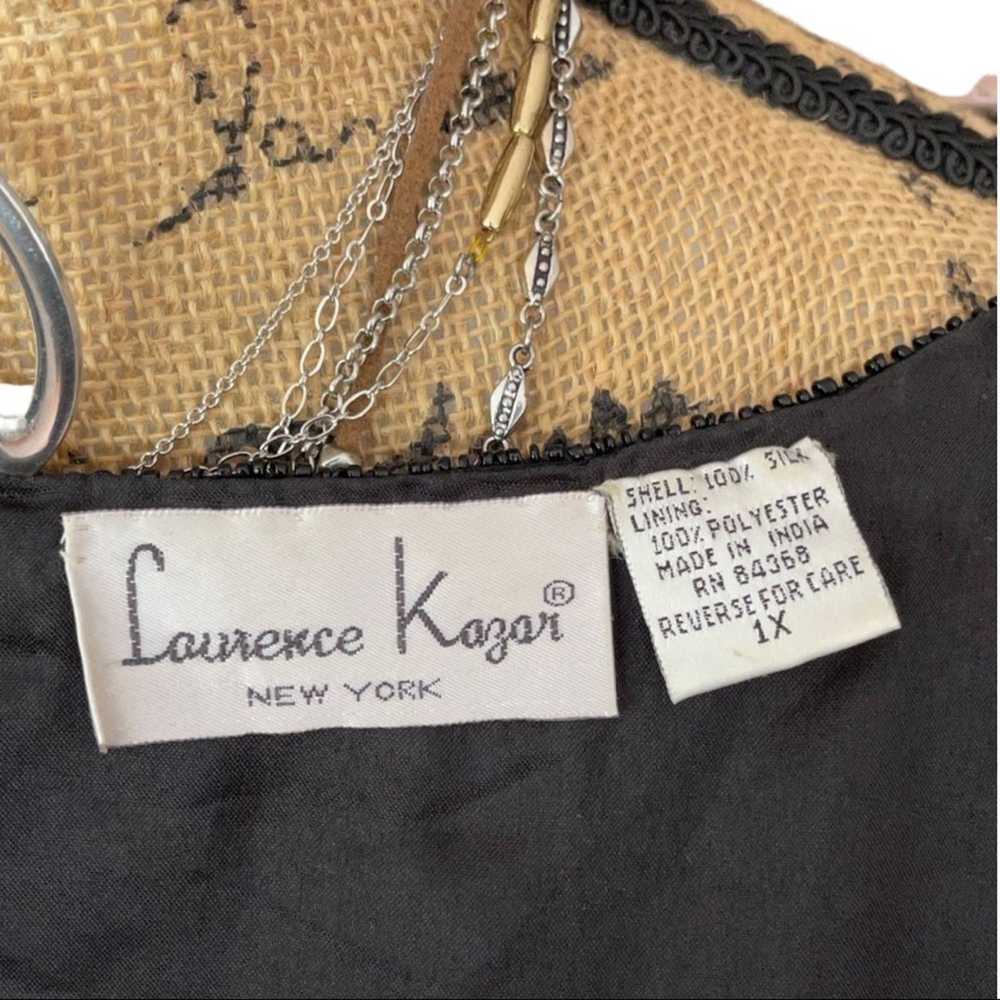 Laurence Laurence Kazar Black Vintage 80s Beaded … - image 3