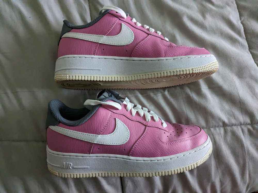 Nike Custom Nike Air Force 1's Pink+Gray - image 2