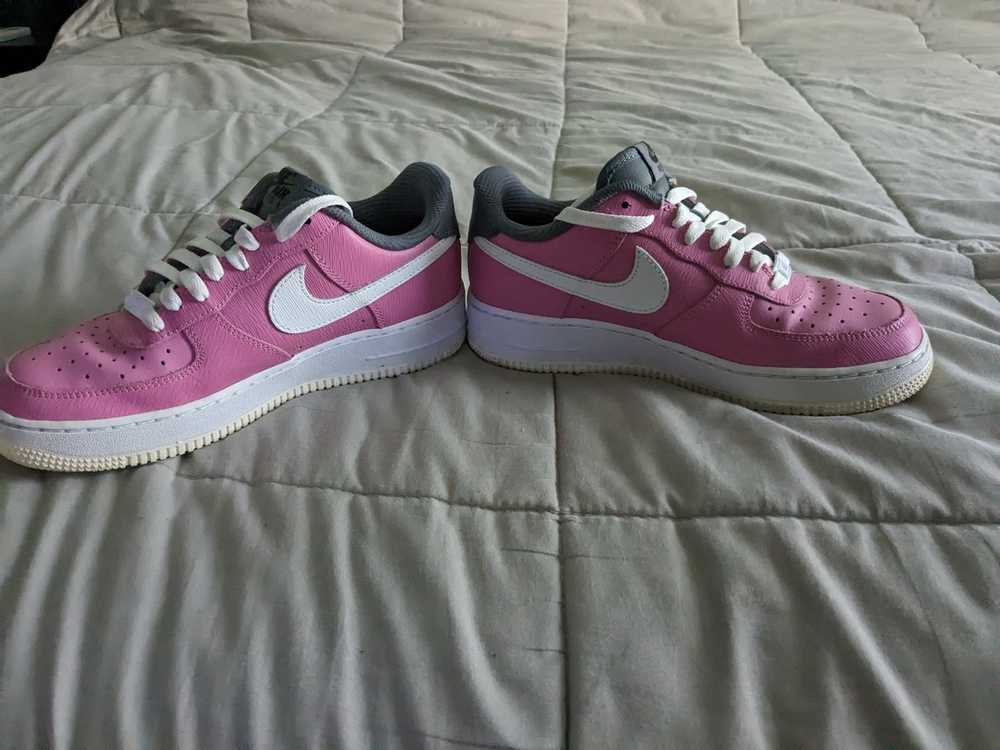 Nike Custom Nike Air Force 1's Pink+Gray - image 3