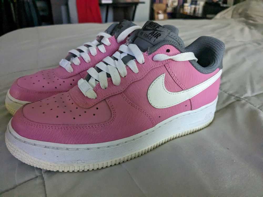 Nike Custom Nike Air Force 1's Pink+Gray - image 5