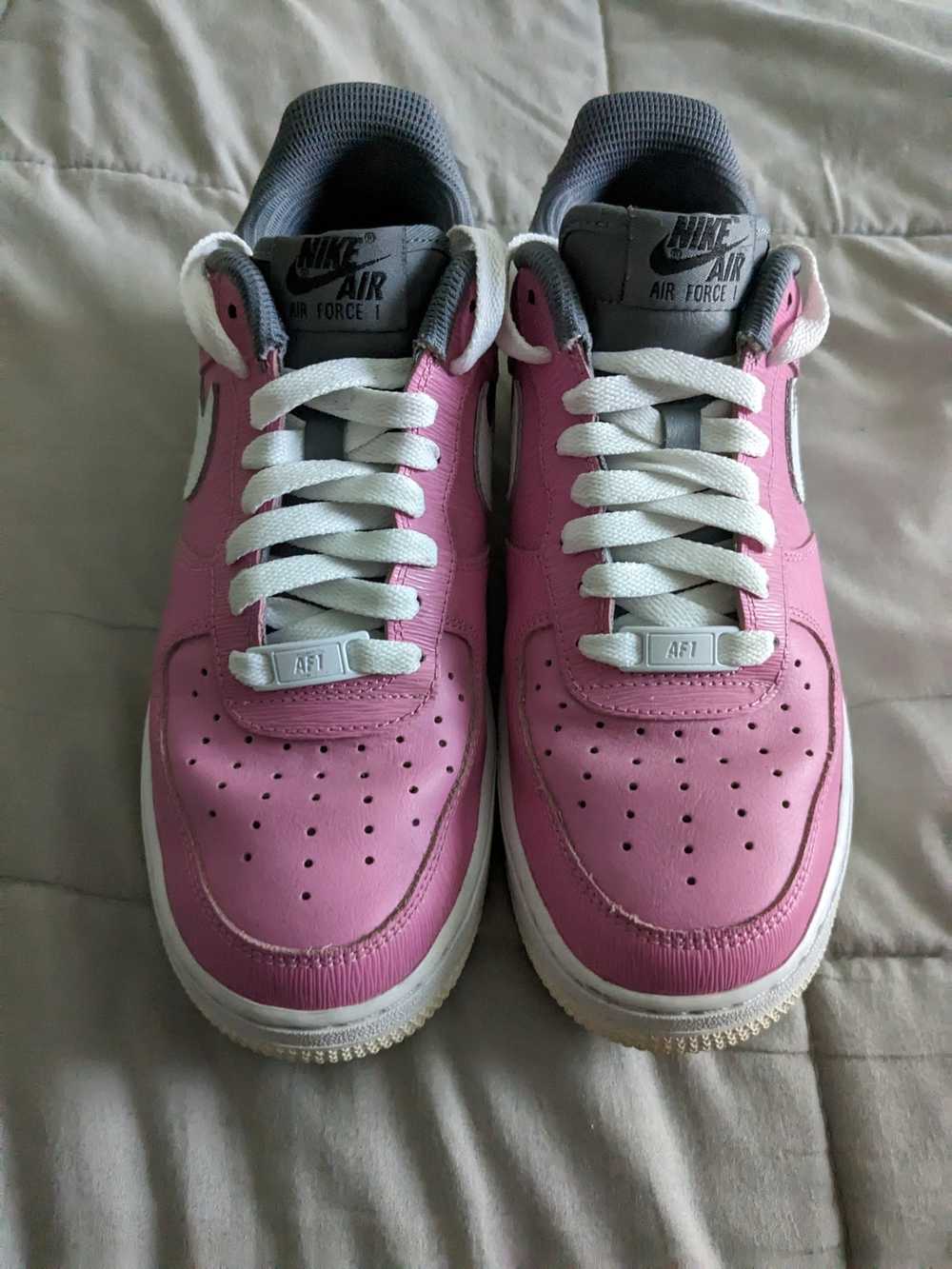 Nike Custom Nike Air Force 1's Pink+Gray - image 6