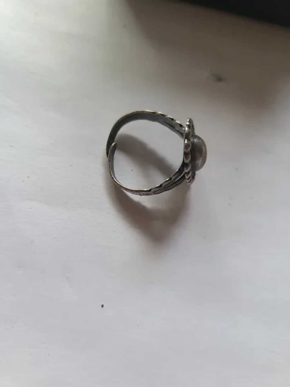 Vintage Fred Harvey Era Style Sterling Silver Rin… - image 3