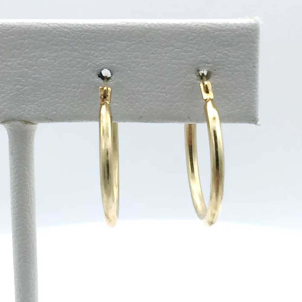 14K Hoop Earrings - image 2