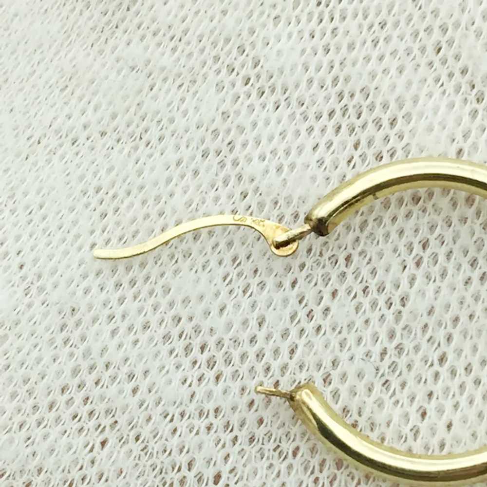 14K Hoop Earrings - image 4