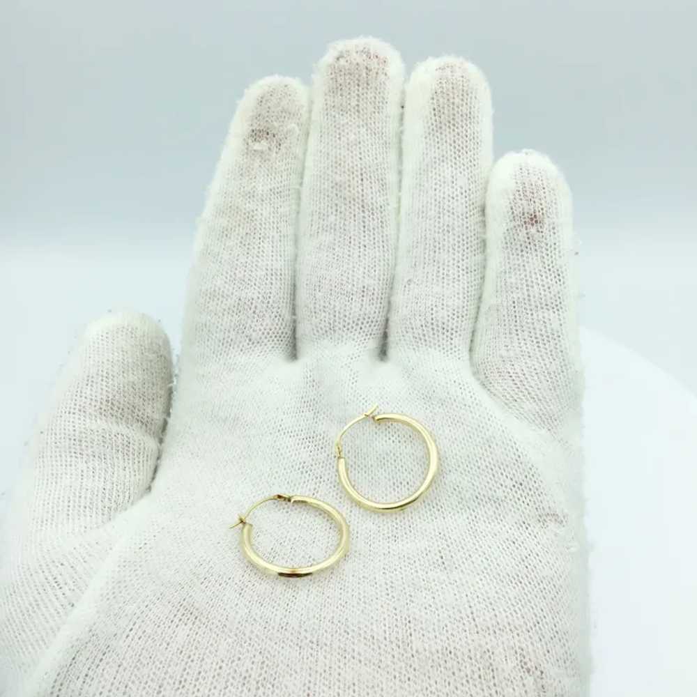 14K Hoop Earrings - image 5