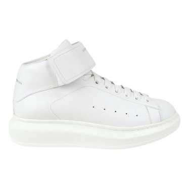 Alexander McQueen Oversize leather high trainers - image 1