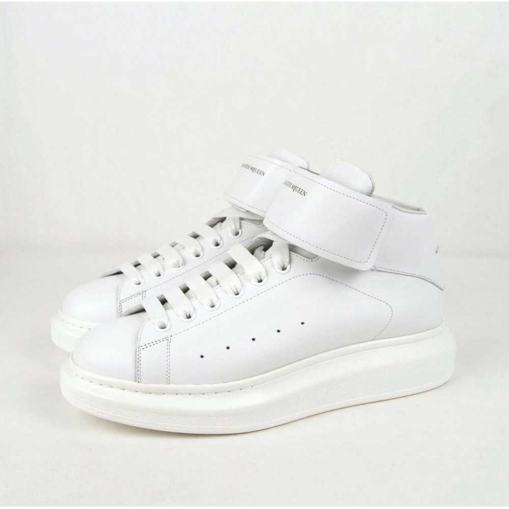 Alexander McQueen Oversize leather high trainers - image 3