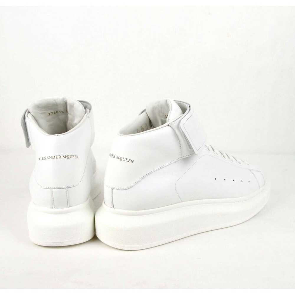 Alexander McQueen Oversize leather high trainers - image 6