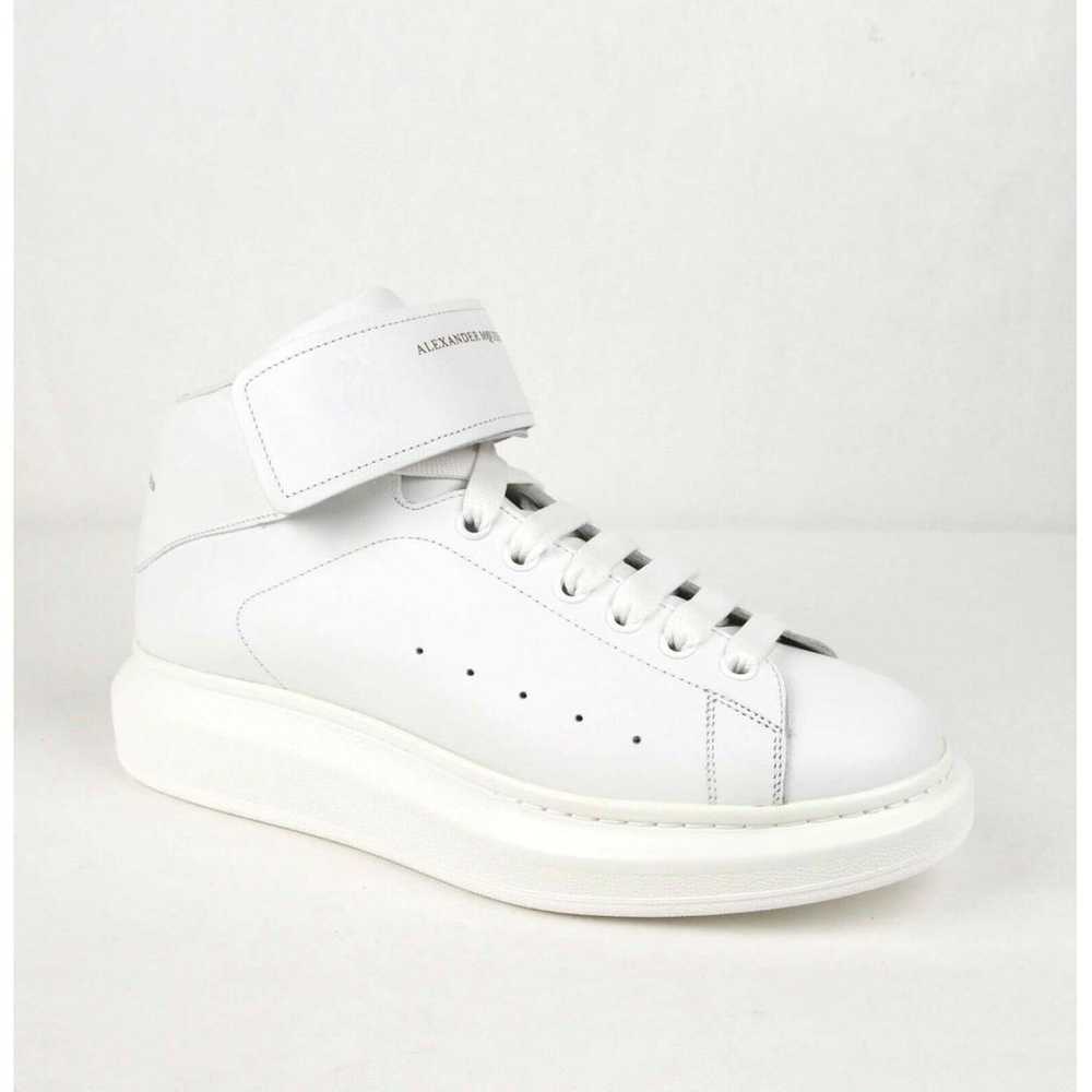 Alexander McQueen Oversize leather high trainers - image 8