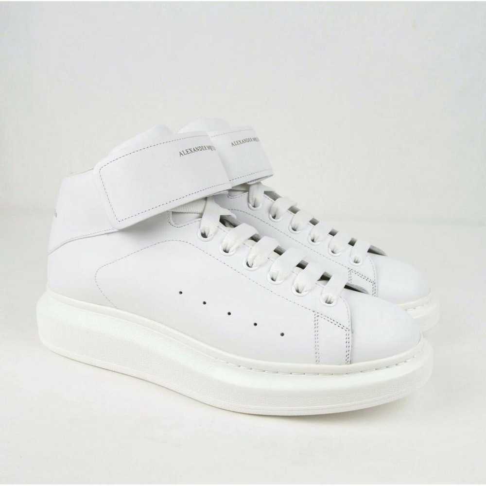 Alexander McQueen Oversize leather high trainers - image 9
