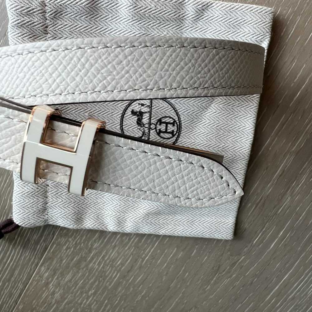 Hermès H leather belt - image 6