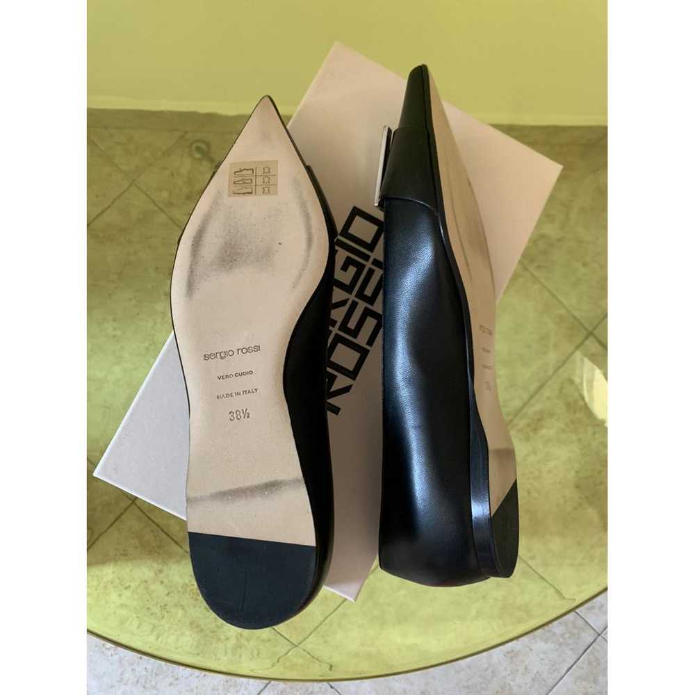 Sergio Rossi Leather ballet flats - image 10