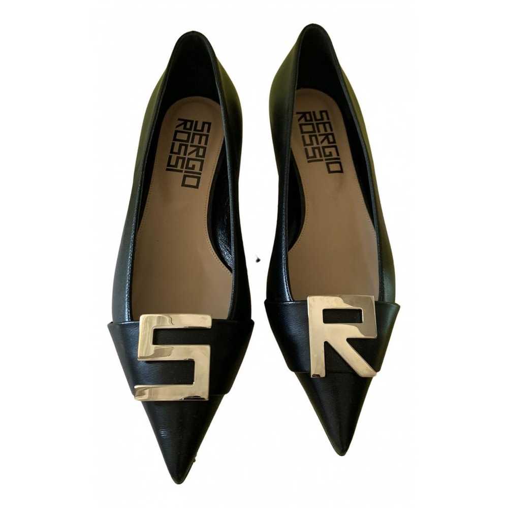 Sergio Rossi Leather ballet flats - image 1