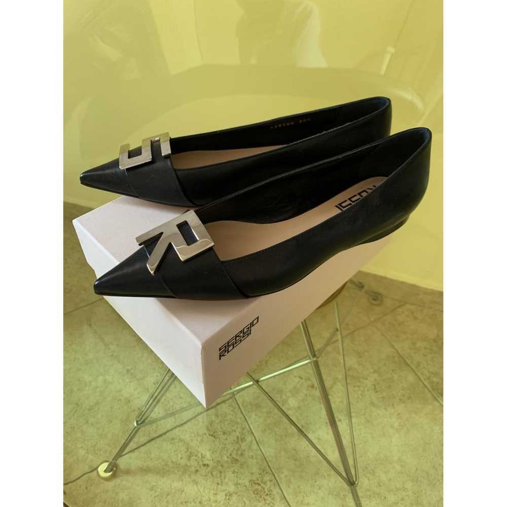 Sergio Rossi Leather ballet flats - image 2